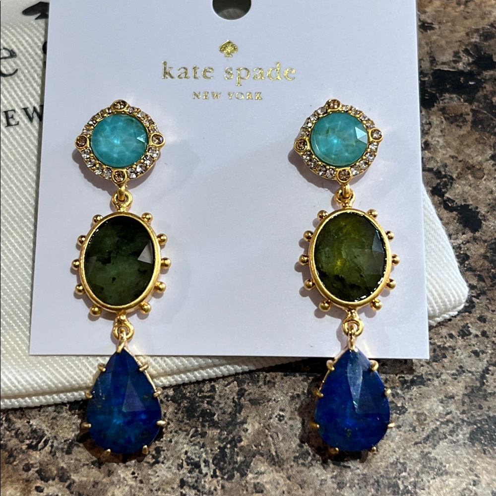 Kate Spade Perfectly Imperfect Small Linear Drop Earrings - Picture 5 of 7